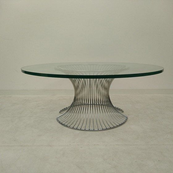 Image 1 of Chrome living room table