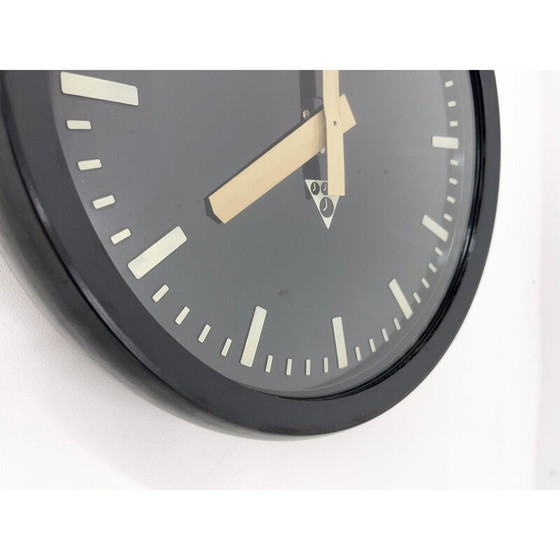 Image 1 of Vintage plastic and glass wall clock by Pragotron, Czechoslovakia 1990s