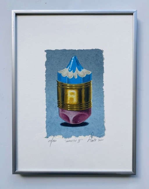 Sharon Amir - Silkscreen Blue Pencil