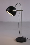 Black metal adjustable desk lamp from Denmark