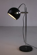 Black metal adjustable desk lamp from Denmark