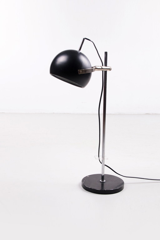 Lampe de bureau réglable en métal noir du Danemark