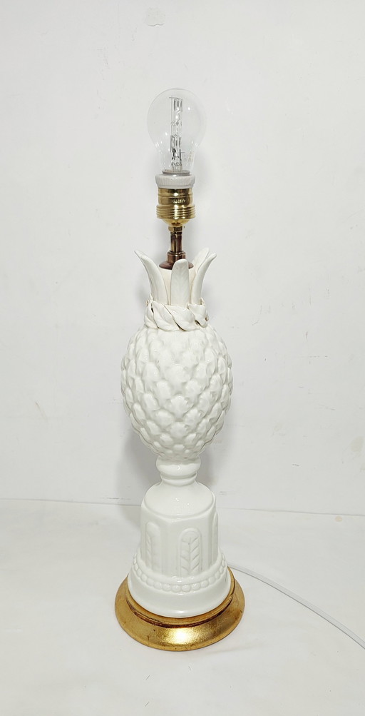 Ceramic Table Lamp From Manises. Spain, 1960S.