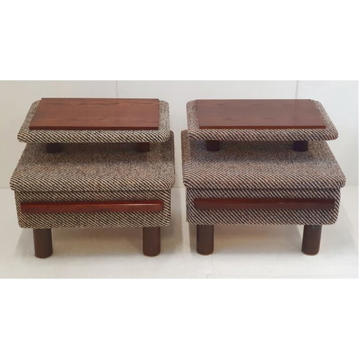 Par de mesitas de noche vintage, 1960