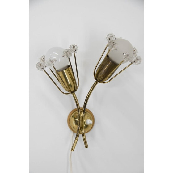 Image 1 of Pair of vintage lacquered brass sconces by Emil Stejnar for Rupert Nikol, Austria 1950