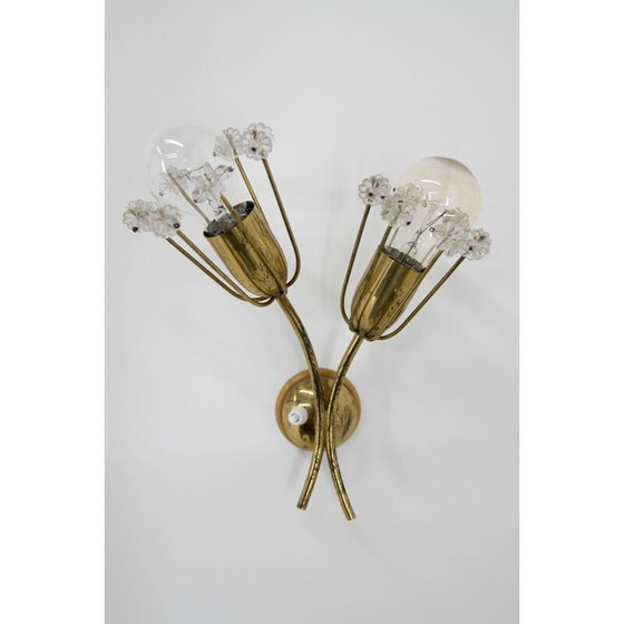 Image 1 of Pair of vintage lacquered brass sconces by Emil Stejnar for Rupert Nikol, Austria 1950