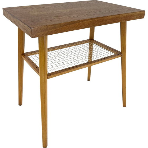 Image 1 of Vintage wooden side table, Czechoslovakia 1960s