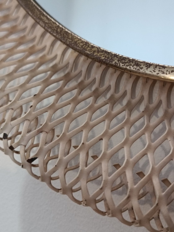 Image 1 of Vintage Mirror Dans Le Gout De Mathieu Mategot 1950S