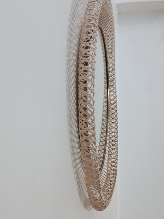 Image 1 of Vintage Mirror Dans Le Gout De Mathieu Mategot 1950S