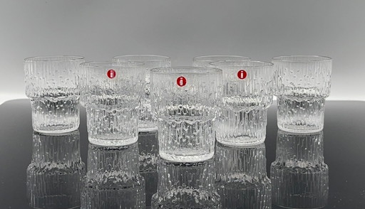 7X Littala Finland Paadar By Tapio Wirkkala Shot glasses Shot glasses