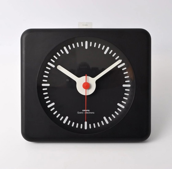 Image 1 of Modernist Wall Clock Krups Quartz Electronic, 1970S German Mid Century Modern