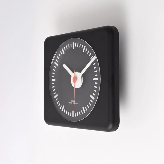 Image 1 of Modernist Wall Clock Krups Quartz Electronic, 1970S German Mid Century Modern