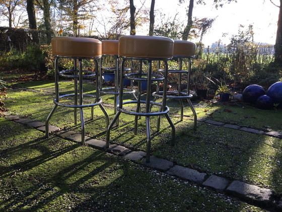 Image 1 of 4x Vintage bar stool
