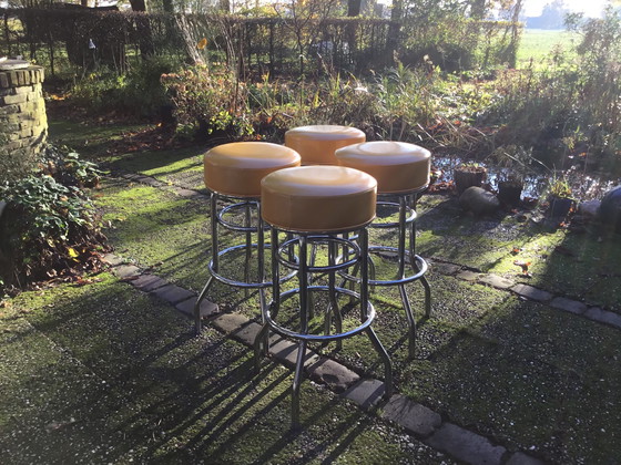 Image 1 of 4x Vintage bar stool