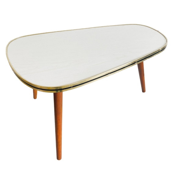 Image 1 of Vintage kidney-shaped plant table 1950's