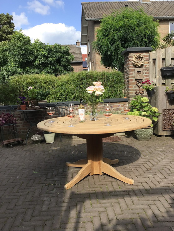 Image 1 of Teak Garden Set Garden Table Alexander Rose +4 Westminster Teak Garden Chairs