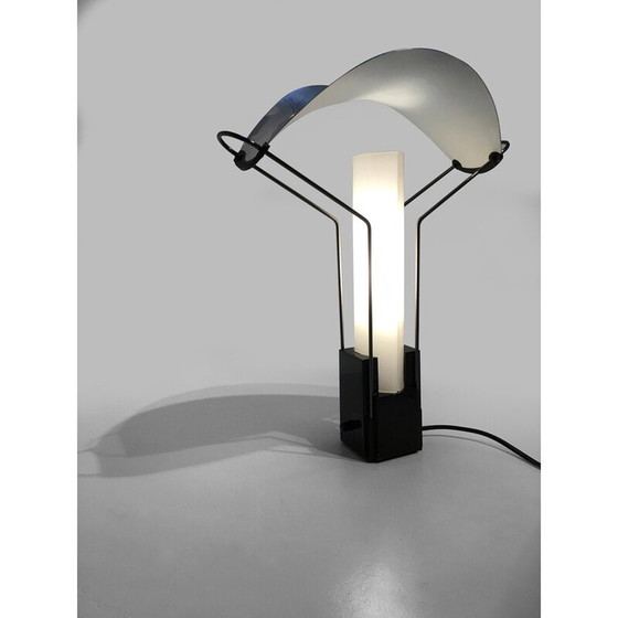 Image 1 of Vintage lamp in lacquered metal and opaline glass by Perry King and Santiago Miranda for Arteluce, 1989