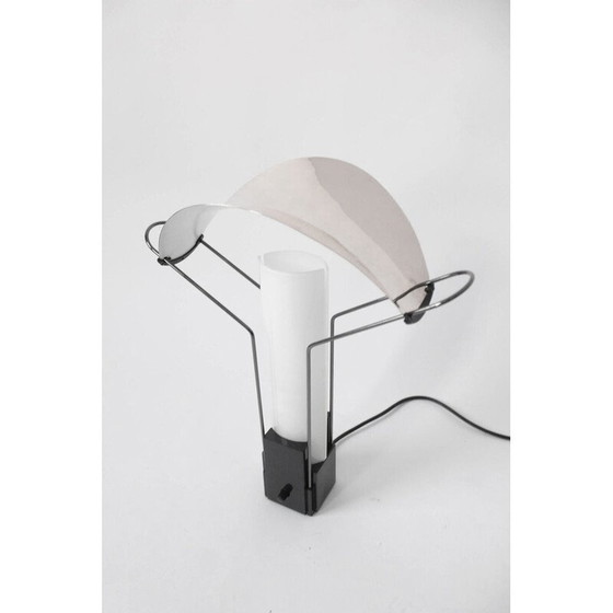Image 1 of Vintage lamp in lacquered metal and opaline glass by Perry King and Santiago Miranda for Arteluce, 1989