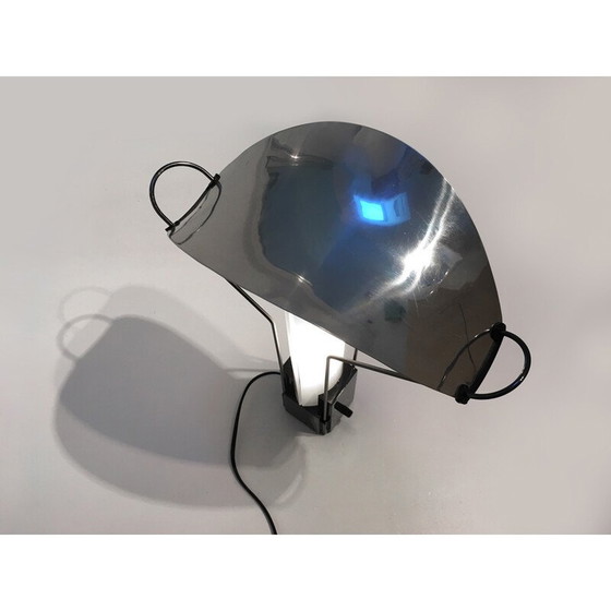 Image 1 of Vintage lamp in lacquered metal and opaline glass by Perry King and Santiago Miranda for Arteluce, 1989