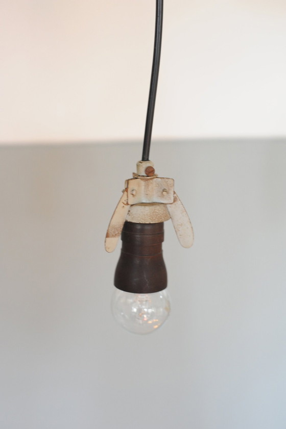 Image 1 of Lampada a sospensione vintage in vetro di latte di Aloys Gangkofner