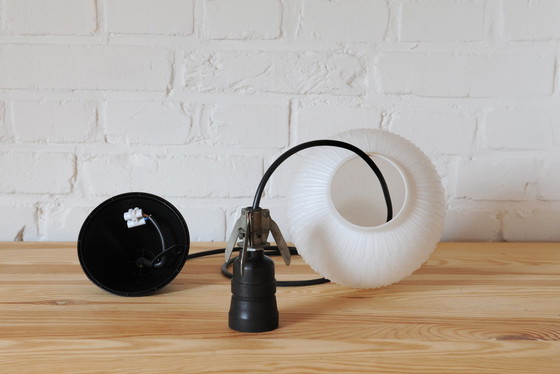 Image 1 of Lampada a sospensione vintage in vetro di latte di Aloys Gangkofner