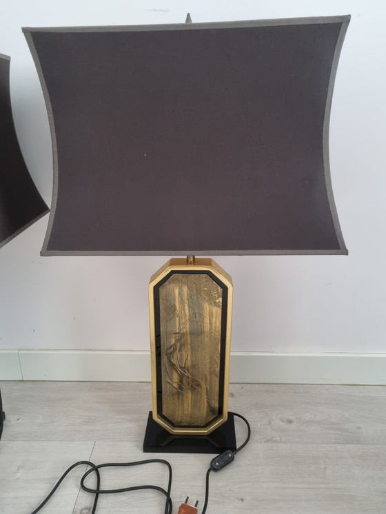 Image 1 of 2x Georges mathias table lamp