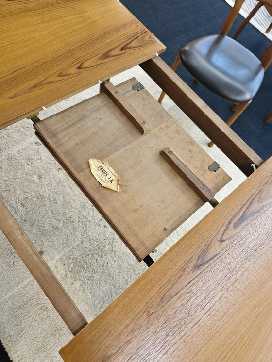 Image 1 of Vintage Dining Table Extendable Teak Veneer 70S