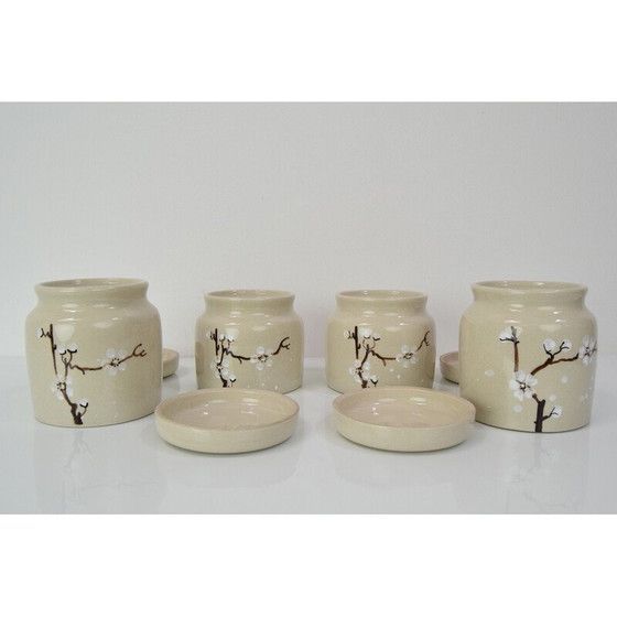 Image 1 of Set di 4 lattine di ceramica vintage di Ditmar Urbach, Cecoslovacchia, anni '30
