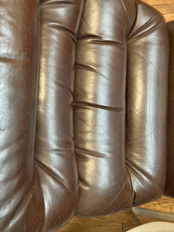 Image 1 of Pair Of Armchairs Attributed To Joe Colombo 60's 70's. In Very Fine Condition.