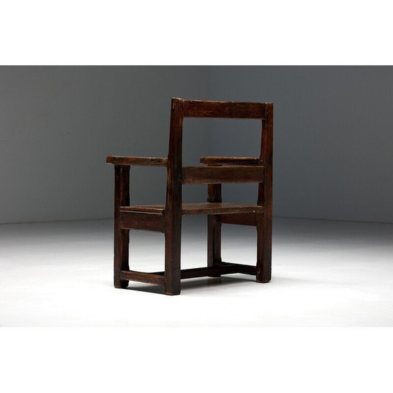 Image 1 of Panca vintage in stile naif folk art, Francia