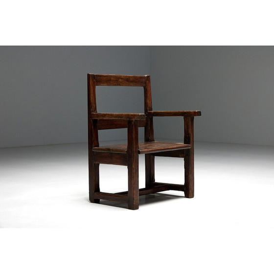 Image 1 of Panca vintage in stile naif folk art, Francia