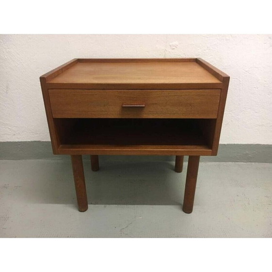 Image 1 of Pair of vintage teak model 430 bedside tables by Hans J. Wegner for Ry Møbler, Denmark 1950