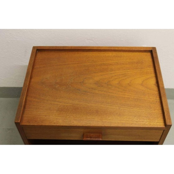 Image 1 of Pair of vintage teak model 430 bedside tables by Hans J. Wegner for Ry Møbler, Denmark 1950