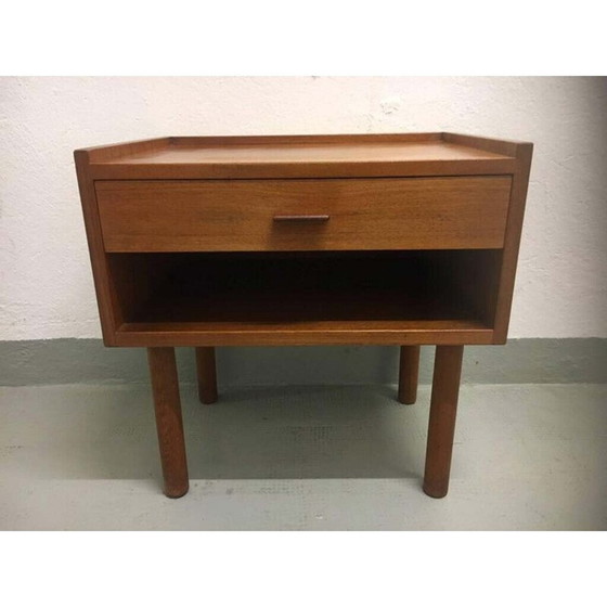Image 1 of Pair of vintage teak model 430 bedside tables by Hans J. Wegner for Ry Møbler, Denmark 1950