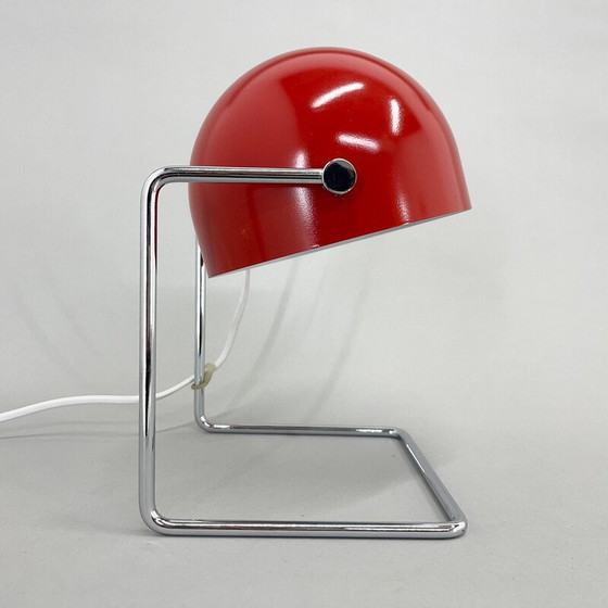 Image 1 of Vintage chrome and metal table lamp by Josef Hůrka for Napako, 1960s