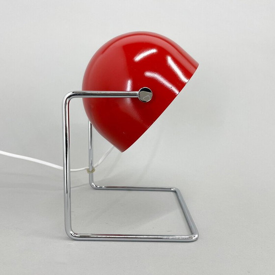 Image 1 of Vintage chrome and metal table lamp by Josef Hůrka for Napako, 1960s