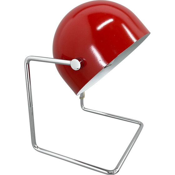 Image 1 of Vintage chrome and metal table lamp by Josef Hůrka for Napako, 1960s