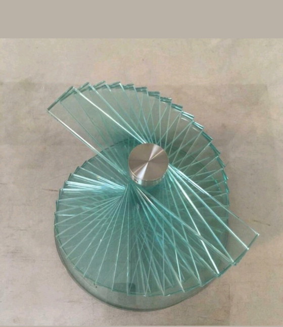 Image 1 of Glass Oval Coffee Table