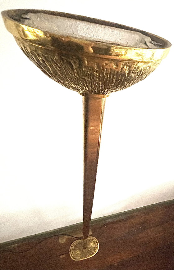 Image 1 of Copper And Brass Uplighter Floor Lamp