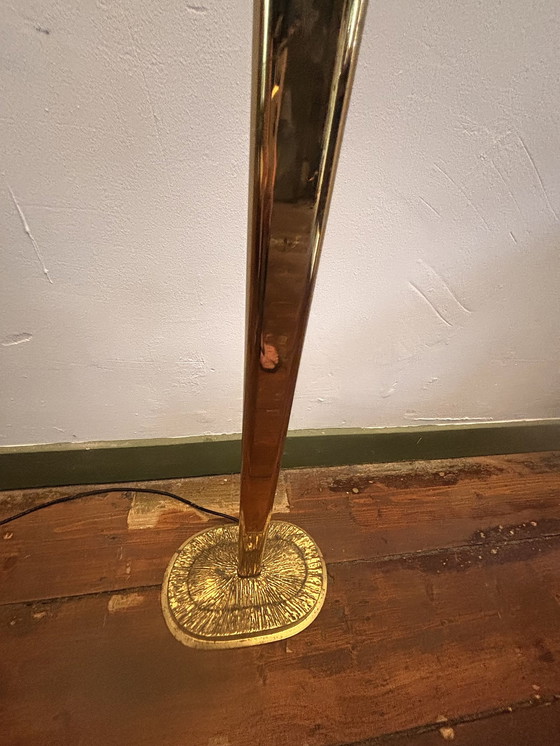 Image 1 of Copper And Brass Uplighter Floor Lamp