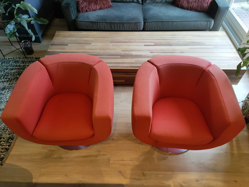 4x B&B Italia Tulip armchair