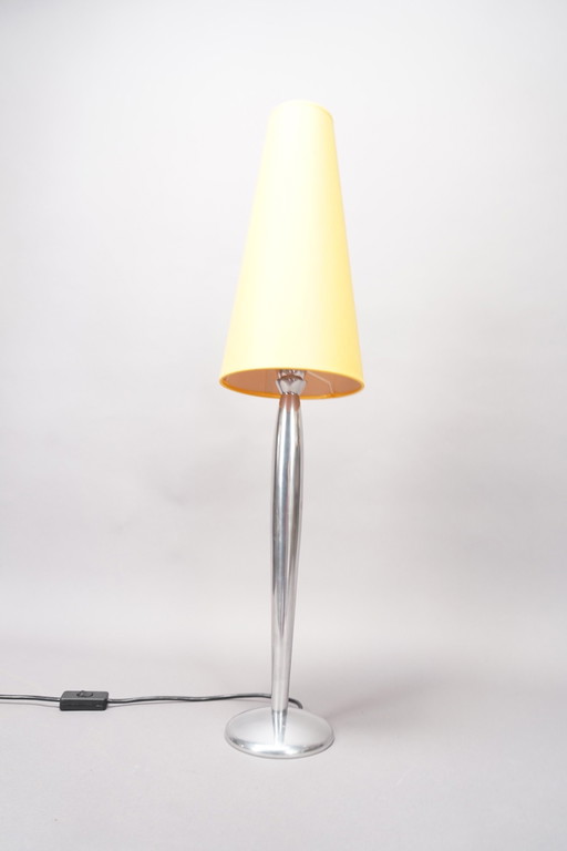 Lampe de table jaune allemande de Phillippe Starck, années 1970