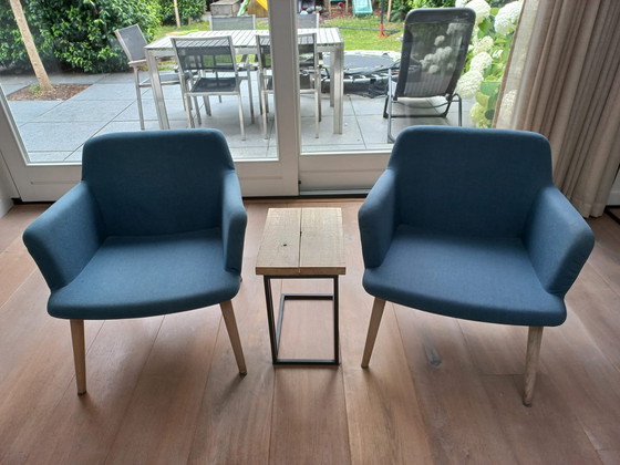 Image 1 of 2x Bolia C3 Armchair Stone Blue