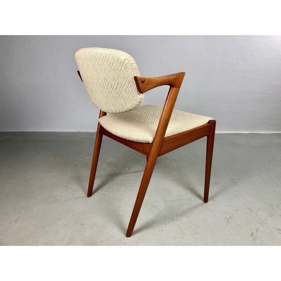 Image 1 of Set of 4 vintage teak dining chairs by Kai Kristiansen for Schous Møbelfabrik, 1960s