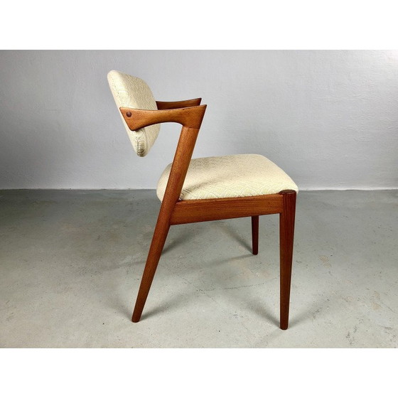 Image 1 of Set of 4 vintage teak dining chairs by Kai Kristiansen for Schous Møbelfabrik, 1960s
