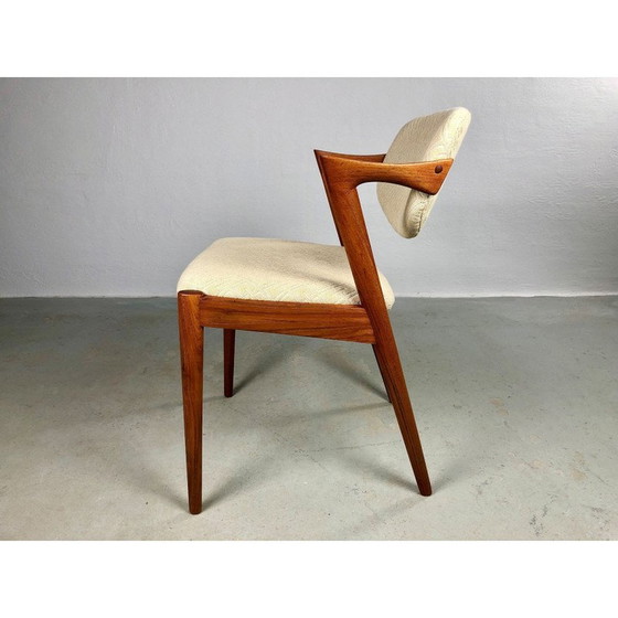 Image 1 of Set of 4 vintage teak dining chairs by Kai Kristiansen for Schous Møbelfabrik, 1960s