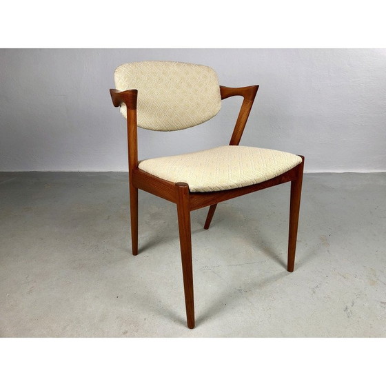 Image 1 of Set of 4 vintage teak dining chairs by Kai Kristiansen for Schous Møbelfabrik, 1960s