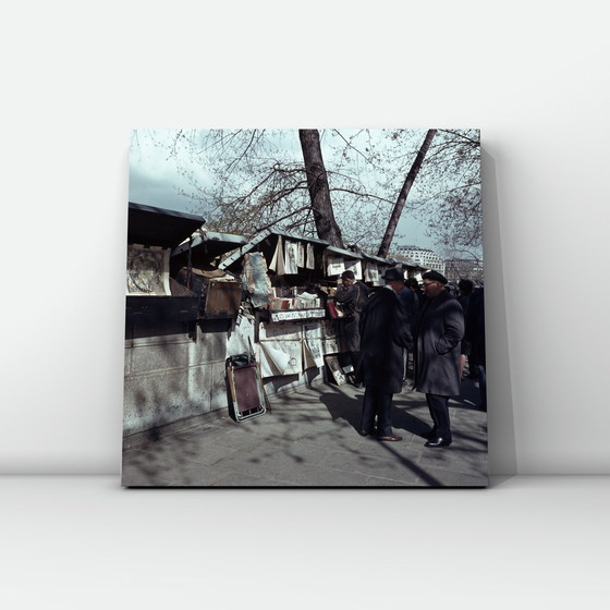 Image 1 of 1X Fine Art Print "Bookstalls Along The Seine, 1960"