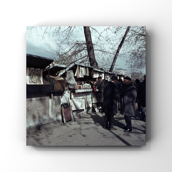 Image 1 of 1X Fine Art Print "Bookstalls Along The Seine, 1960"