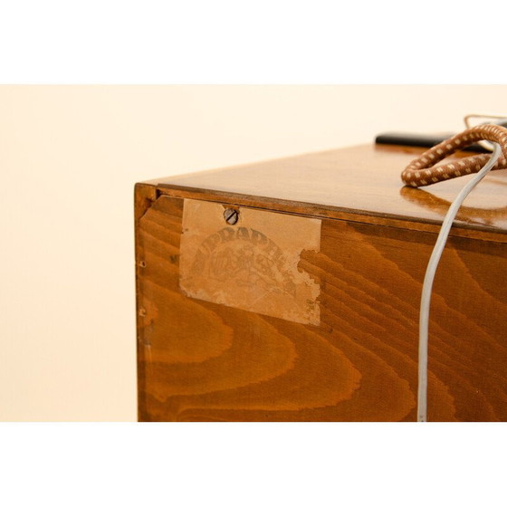 Image 1 of Vintage cabinet with built-in gramophone and radio, Czechoslovakia 1950